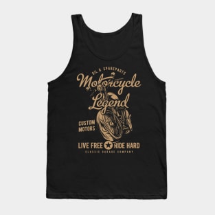 Motocycle legend motor custom Tank Top